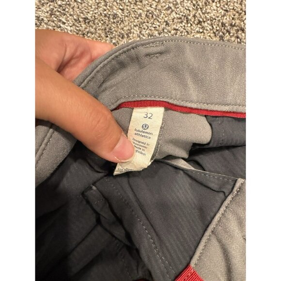 Lululemon Grey ABC Commission Pants 32x28 EUC - Picture 4 of 5